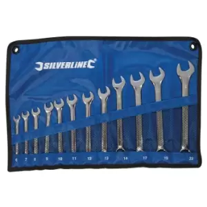Image of Silverline Combination Spanner Set 12pce 6 - 22mm 633799