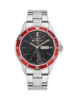 Image of Ben Sherman BlackDate Dial Stainless Steel Bracelet Watch, Silver, Men