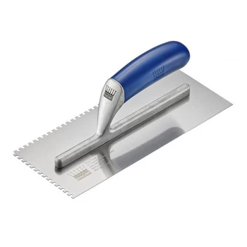 Image of Ragni R319-4 Tiler's Trowel U 4mm Notches Edge Plastic Handle 11 x 4.3/4in