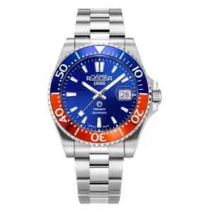 Image of Roamer 986983 41 45 20 Mens Premier Blue Dial Automatic Wristwatch