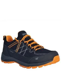 Image of Regatta Samaris Lite Low Waterproof Walking Shoes - Black/Orange, Size 11, Men