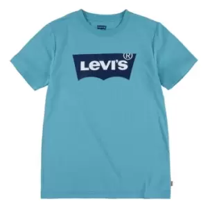 Image of Levis 1st Batwing Logo T Shirt - Blue