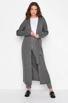 Image of Tall Belted Knitted Maxi Cardigan