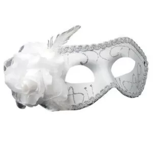 Image of Venice Eye Mask Fancy Dress (White)