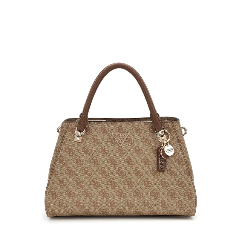 Image of Guess Womens Handbag Guess Noelle II Luxury Beige Female TU