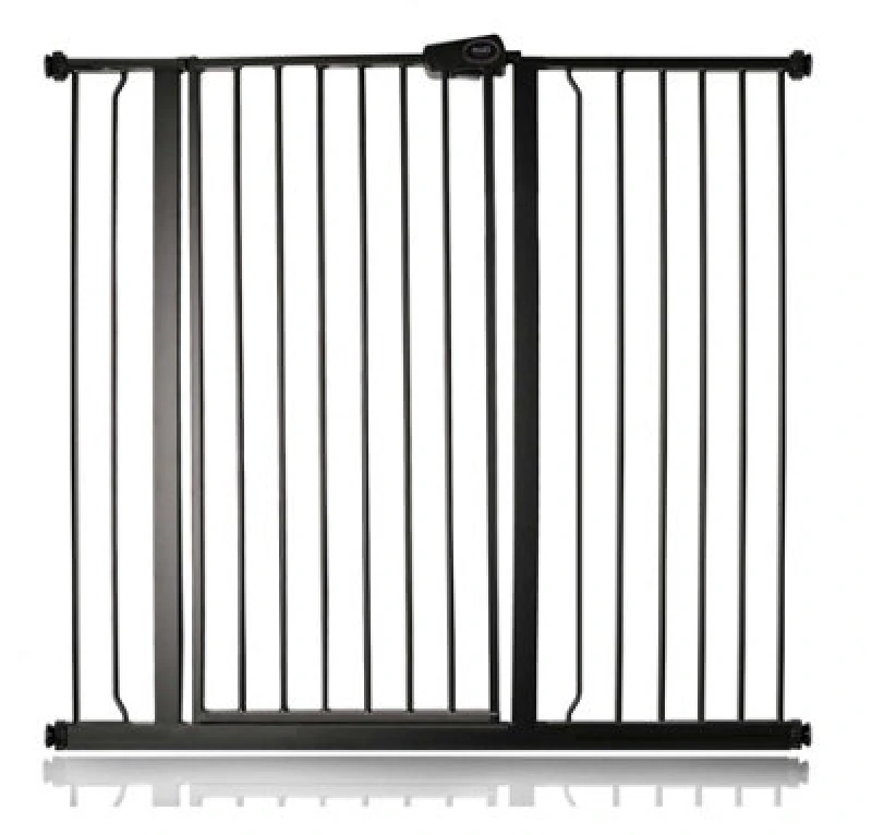 Image of Bettacare Child And Pet Gate, 113.8Cm - 121.4Cm, Matt Black, Extra Tall Gate 104Cm In Height, Pressure Fit Stair Gate