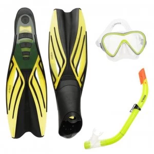 Image of Gul Mask Snorkel and Fin Set Children - Yellow