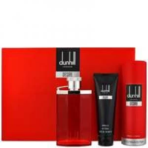 Image of Dunhill Desire Red Eau de Toilette 100ml Body Spray 195ml Shower Gel 90ml Mens Gift Set