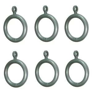 Image of Colours Plastic Curtain Ring Dia16mm Pack of 6