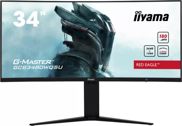 Image of iiyama G-MASTER 34" GCB3480 2K Quad HD Curved Gaming LCD Monitor