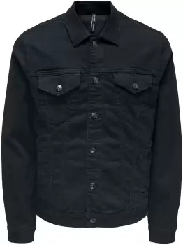 Image of ONLY and SONS ONSCOIN BLACK 4332 JACKET NOOS Jeans Jacket black