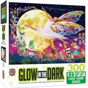 Image of Masterpieces Puzzle Glow in the Dark Moon Fairy Ez Grip Puzzle 300 piece jigsaw puzzle
