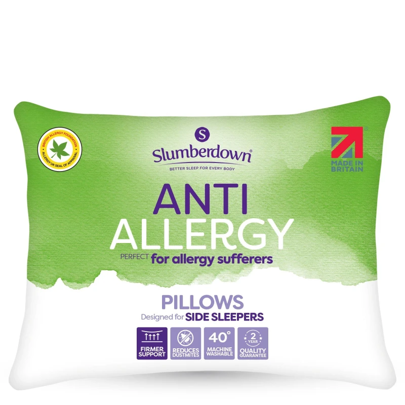 Image of Slumberdown 6 Pack Anti Allergy Medium Support Pillows White
