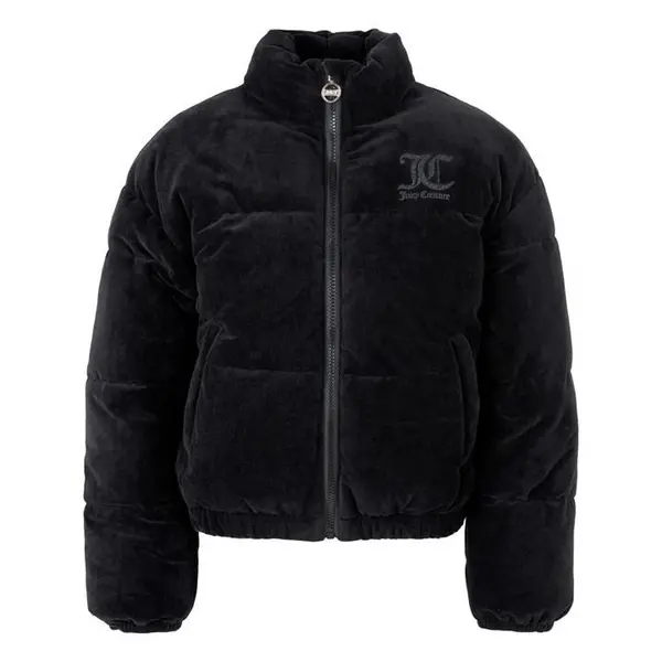 Image of JUICY COUTURE Girls Velour Puffer Jacket Puffer Jackets - Heavyweight 14-15Y Pink 60024306255