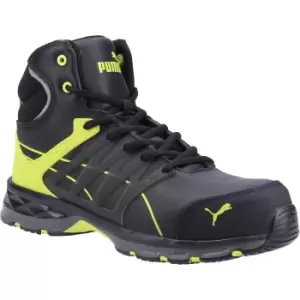 Image of Puma Safety Mens Velocity 2.0 Mid Leather Safety Boots (9 UK) (Yellow/Black)