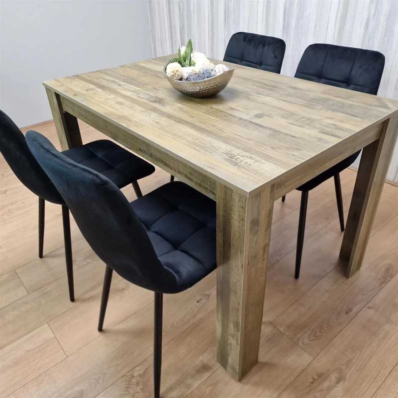 Image of KOSY KOALA KOSY KOALA Dining Table Set with 4 Chairs Dining Room and Kitchen table set of 4 in Brown Brown One Size Unisex 5060711588896