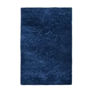 Image of Melrose Textiles Homemaker Navy Snug Plain 160 x 230cm Shaggy Rug