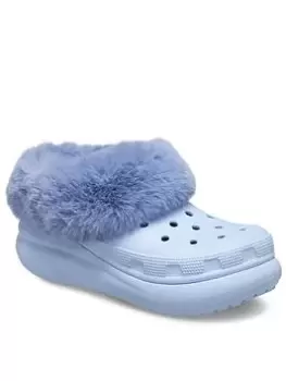 Image of Crocs Furever Crush Clog - Blue Calcite, Blue, Size 5, Women