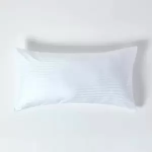Image of White Egyptian Cotton Ultrasoft Housewife Pillowcase 330 Thread Count, King Size - White - White - Homescapes