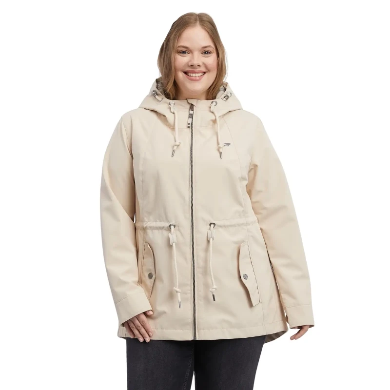 Image of Ragwear Womens waterproof jacket Ragwear Monadis Plus Beige Female 52
