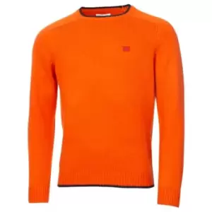 Image of Calvin Klein Golf Crew Sweater - Orange