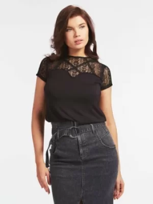Image of Guess Lace Insert Top