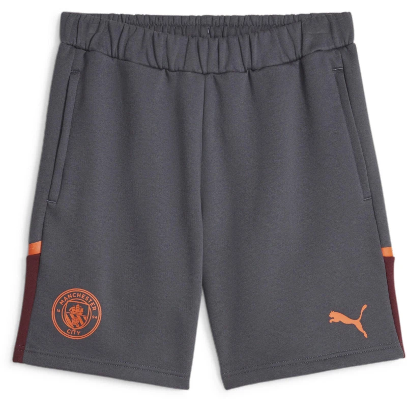 Image of Puma Mcfc Casuals Shorts Football Short Mens Strong Grey male S