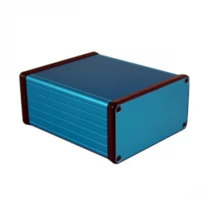 Image of Hammond 1455N1201BU Extruded Aluminium Enclosure 123 x 103 x 53mm Blue