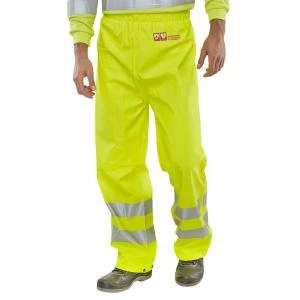 Image of BSeen Trousers Fire Retardant Anti static Hi Vis S Sat Yellow Ref