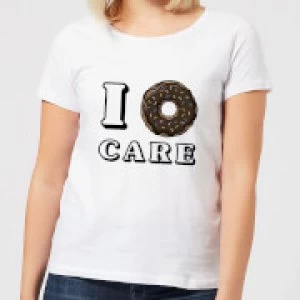 Image of I Donut Care Womens T-Shirt - White - 3XL