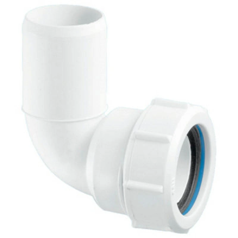 Image of McAlpine MZ4L 2" 90° Multifit Bend x Plain End White