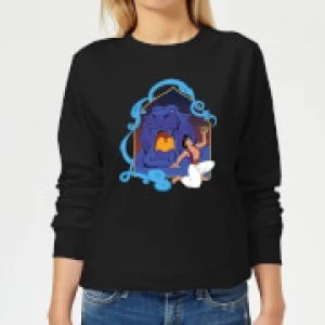 Image of Disney Aladdin Cave Of Wonders Womens Sweatshirt - Black - M