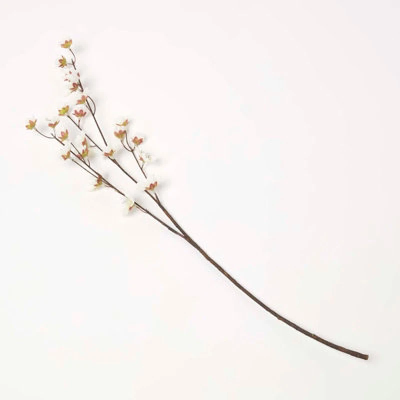 Image of Homescapes Artificial Cherry Blossom Branch Natural