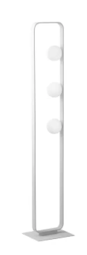 Image of Roxy Globe Floor Lamp, White, G9