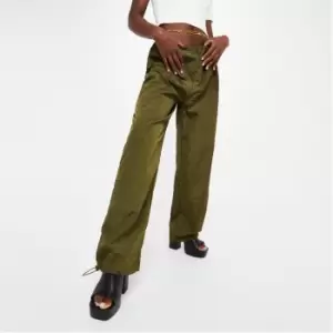 Image of I Saw It First Oversized Woven Joggers - Black