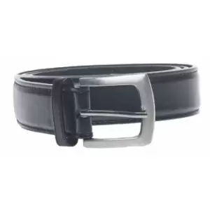 Image of Duke Mens D555 Lewis Square Buckle Plain Belt (42) (Black)
