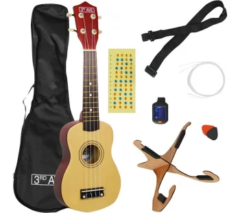 Image of 3RD AVENUE STX40NPK Soprano Ukulele Pack - Natural