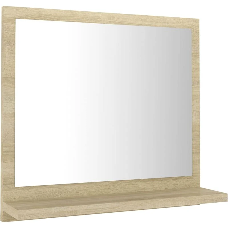 Image of VIDAXL Bathroom Mirror Sonoma Oak 40x10.5x37cm Engineered Wood Vidaxl 8720286218761