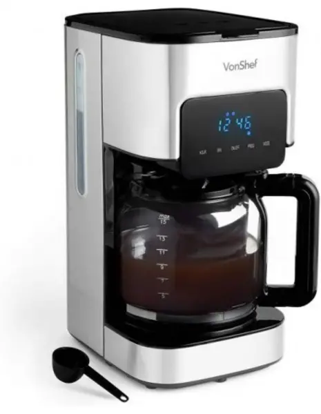 Image of VONSHEF 2000067 1.5L Digital Filter Coffee Maker