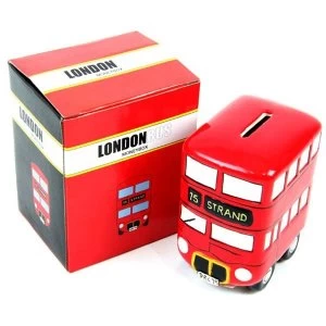 Image of Ceramic Red Routemaster Bus Money Box
