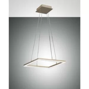 Image of Fabas Luce Bard LED Integrated Pendant Ceiling Light Light Gold Matt Glass