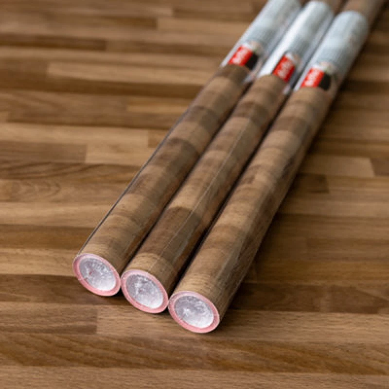 Image of D C Fix dc fix Walnut Block Self Adhesive Vinyl Pack 3 Vinyl 67X2 PACK3 Brown 42527205000