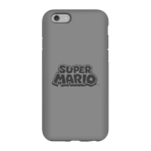Image of Nintendo Super Mario Distressed Logo Phone Case - iPhone 6S - Tough Case - Matte