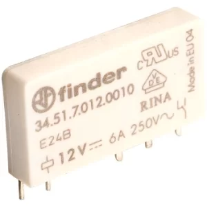 Image of Finder 34.51.7.012.0010 12V Relay SPDT 6A Ultra Slim (34.51 Series)