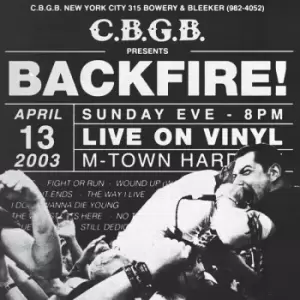 Image of Backfire! Live at CBGB CD multicolor