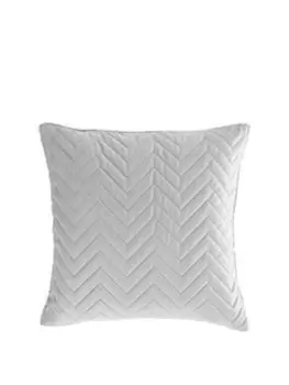 Image of Catherine Lansfield So Soft Velvet Touch Zig Zag Pinsonic Cushion