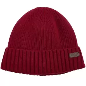 Image of Barbour Mens Carlton Beanie Cranberry One Size