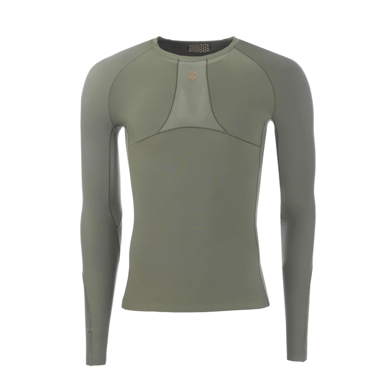 Image of Skins Mens Series Baselayer Top Khaki male Large