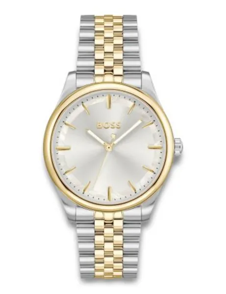 Image of BOSS 1502779 Womens Graceful Silver Dial / Two-Tone Watch