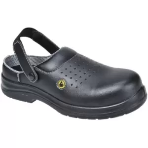Image of FC03BKR36 - sz 36 Compositelite esd Perforated Safety Clog sb ae - Black - Black - Portwest